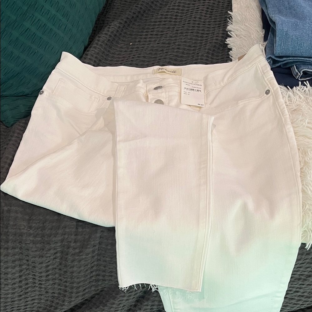 Madewell Women's High Rise White Jeans - Picture 2 of 2